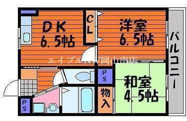 大元駅 徒歩17分 3階の物件間取画像